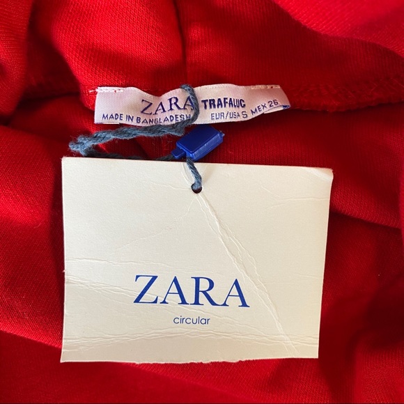 🔥SOLD🔥 Zara Trafaluc Turtleneck 3/4 Sleeve Dress Red S - Picture 10 of 16